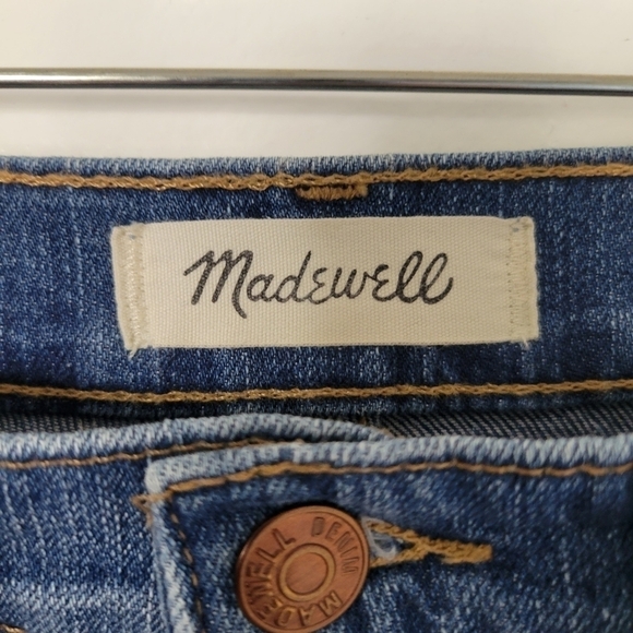 Madewell Cropped Classic Straight Distressed Jean Size 25 - Picture 9 of 12